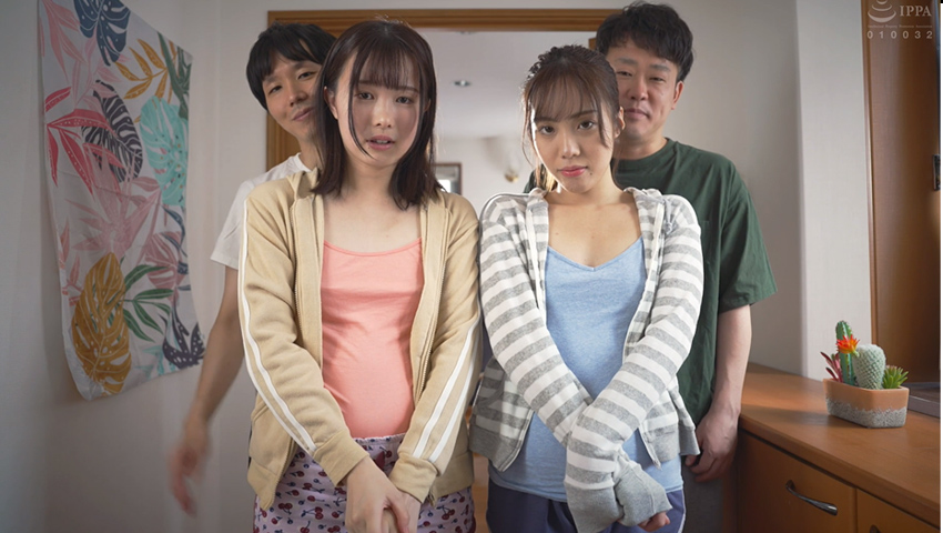 幾田まち＆福田もも「デカチンイラマ調教姉妹スワッピング」をレビュー